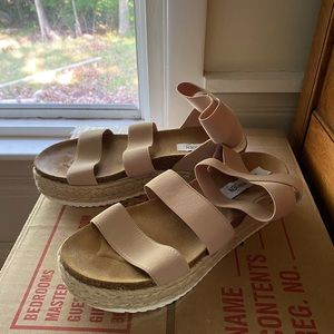 Steve Madden Kimmie Flatform Sandal (Blush)